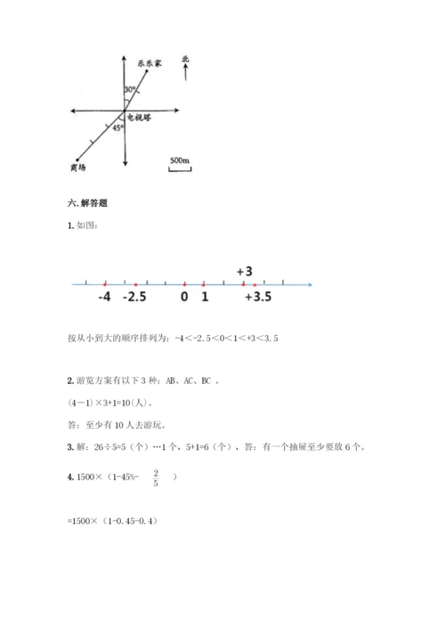 人教版六年级下册数学期末测试卷含完整答案【全优】.docx