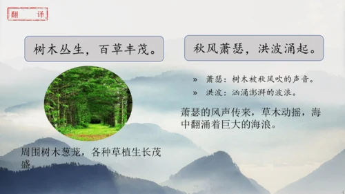 部编版语文七年级上册第一单元 4 观沧海 课件(共33张PPT)