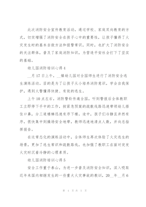 幼儿园消防培训心得总结范文5篇.docx