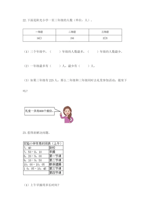 小学三年级数学应用题大全及参考答案（巩固）.docx