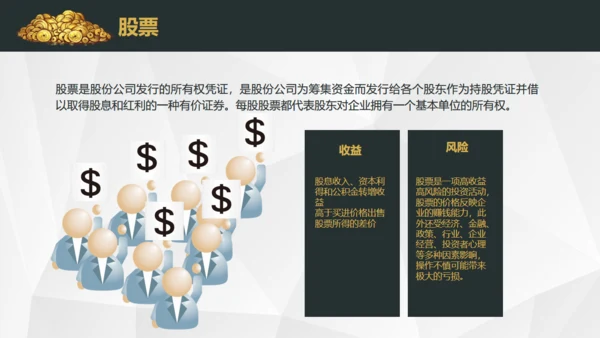 基金投资理财期货股市财富金融通用PPT模板