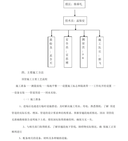 污水管道顶管施工方案精品.docx