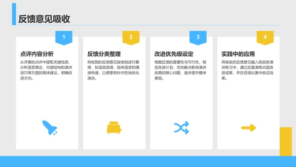 蓝色商务风英语演讲比赛评分标准解析PPT模板
