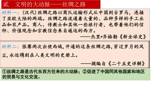 第14课 丝绸之路的开通与西域经营 课件-统编版（2024）七年级历史上册