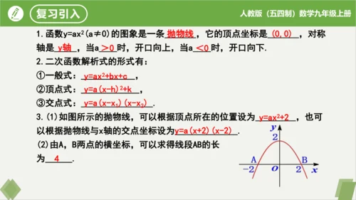 28.3实际问题与二次函数（第3课时拱桥问题）（同步课件）-九年级数学上册同步精品课堂（人教版五四制