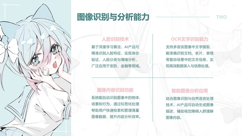 次元少女蓝粉色简约风产品介绍