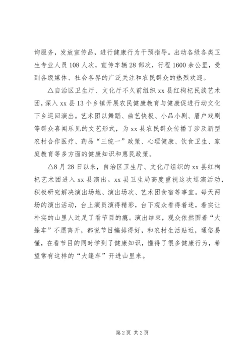 健康教育简报农民健康教育工作简报.docx