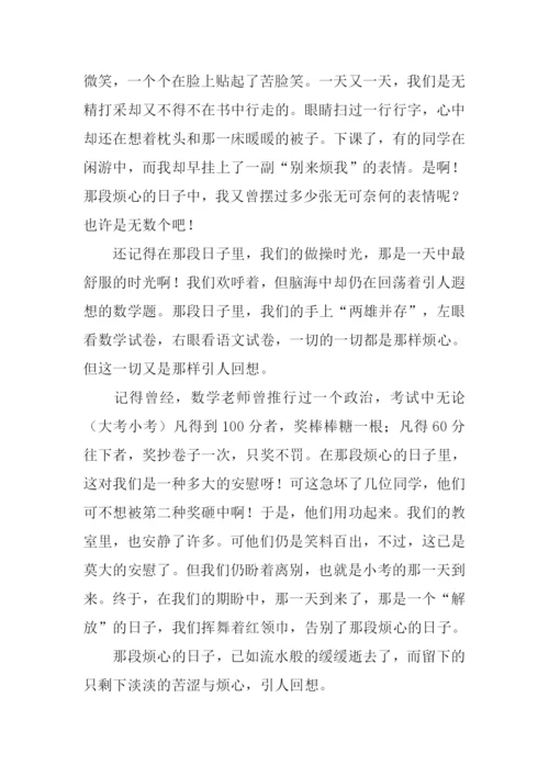 那段烦心的日子700字.docx