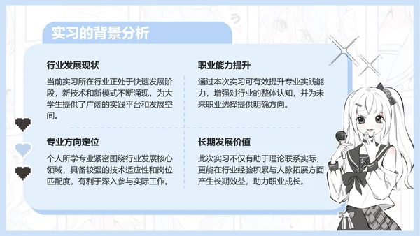 次元少女蓝色漫画风实习报告
