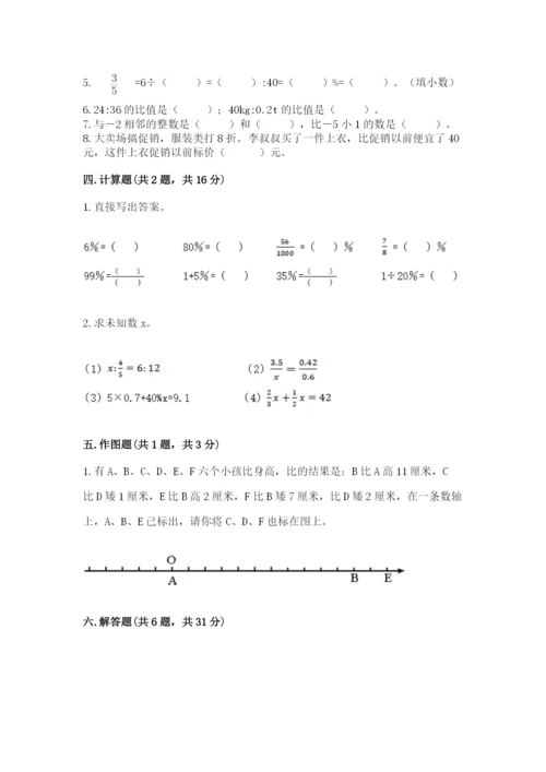 濉溪县六年级下册数学期末测试卷（历年真题）.docx