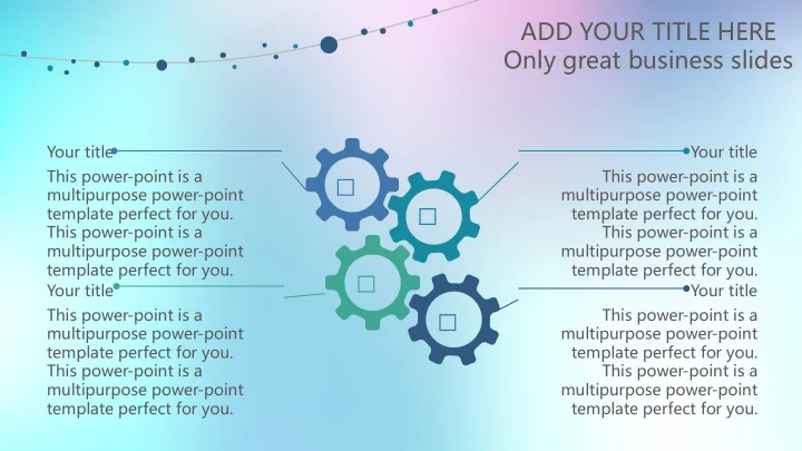 幻彩渐变英文商业计划书模板