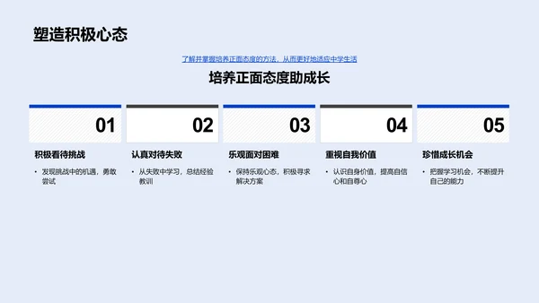 初二学年生活指导PPT模板