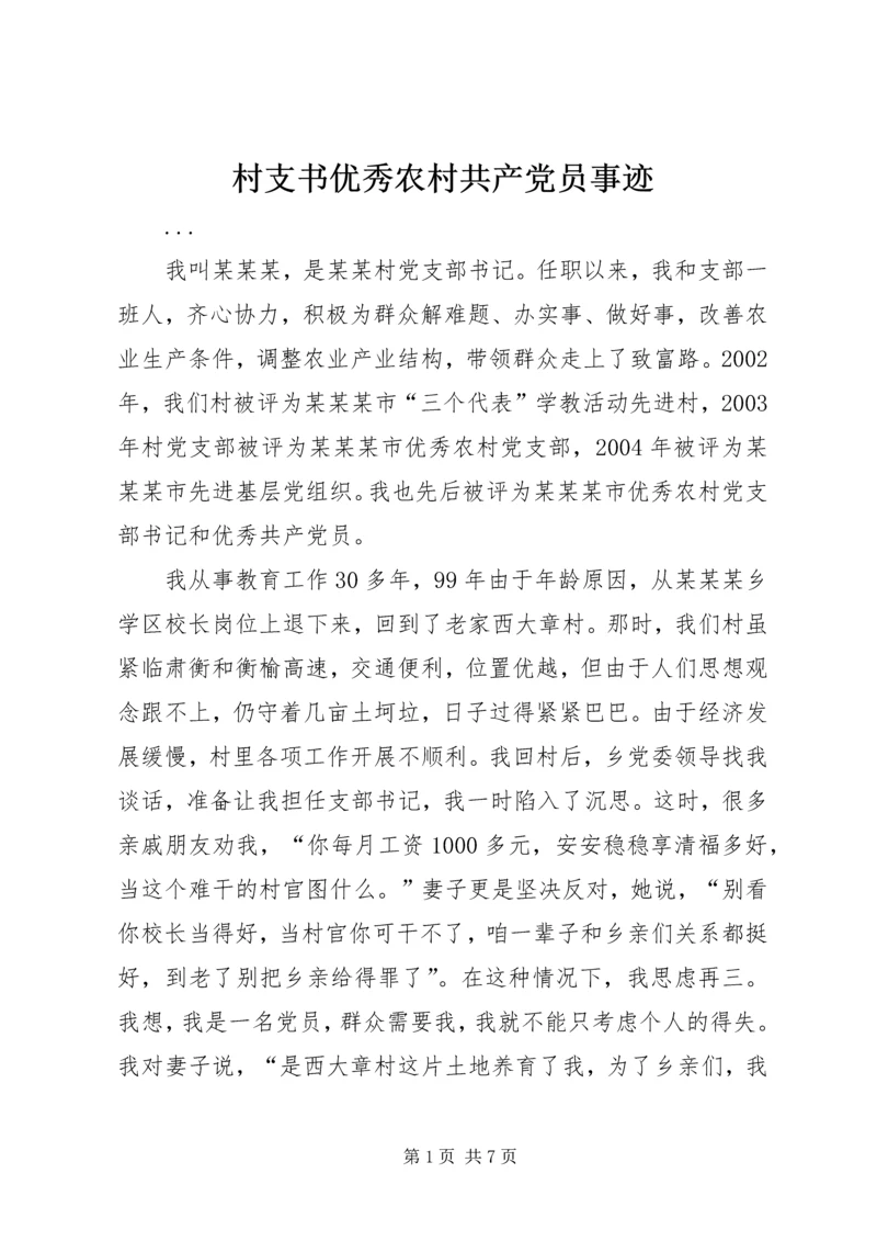 村支书优秀农村共产党员事迹 (3).docx
