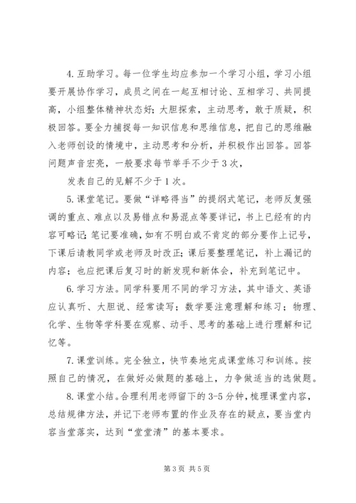 初中学生学习规范.docx