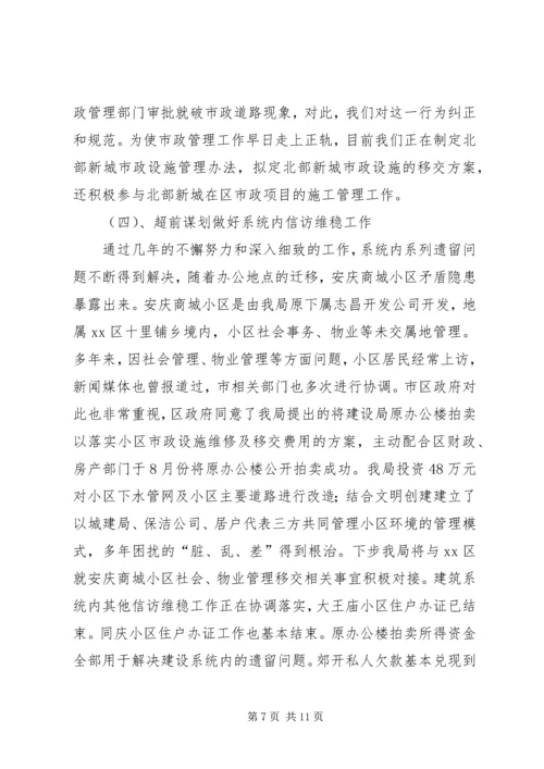 城乡建设局工作汇报.docx