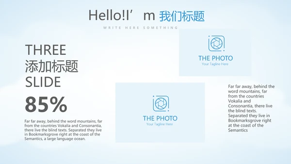 蓝色天空金融保险行业保险公司工作总结汇报动态PPT