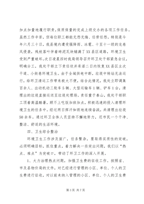 环卫处工作总结及工作计划 (2).docx