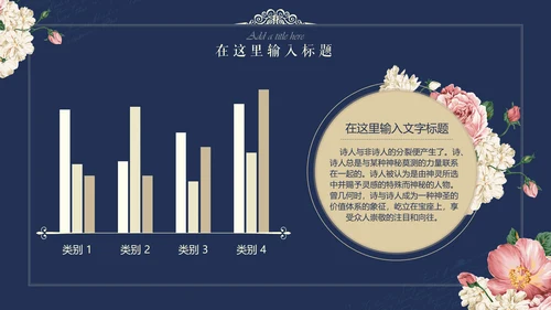 文艺韩范唯美花卉女性工作汇报通用PPT模板