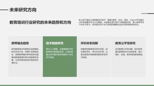 绿色商务风学术文献汇报展示PPT模板