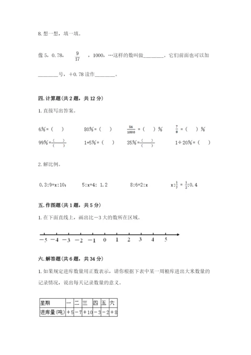 六年级下册数学期末测试卷含答案（轻巧夺冠）.docx