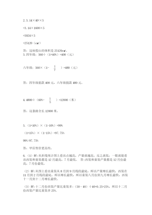 天津小升初数学真题试卷带答案（典型题）.docx