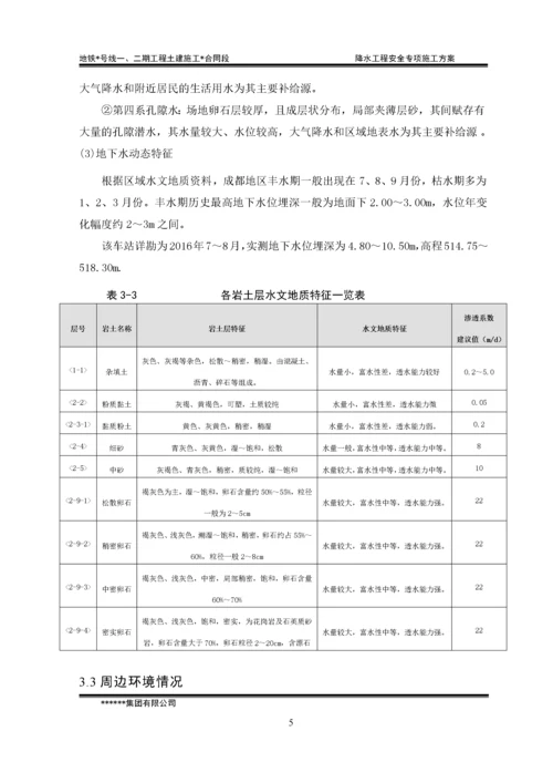 地铁车站降水工程安全专项施工方案.docx