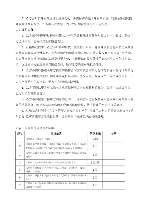 商品房合作销售协议