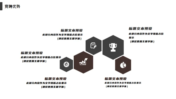 黑色西装个人简历竞聘通用PPT模板