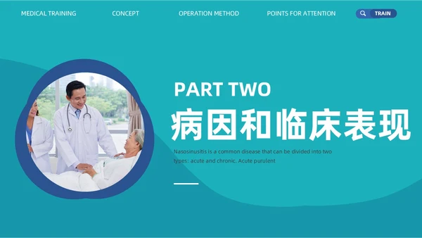 鼻窦炎的护理实拍商务PPT鼻炎