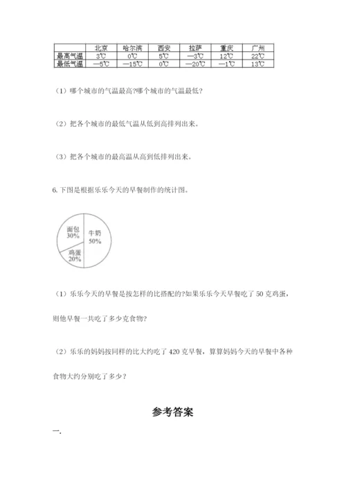 人教版六年级数学小升初试卷含答案（综合题）.docx