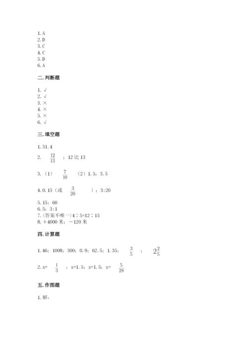 嵊州市六年级下册数学期末测试卷word版.docx