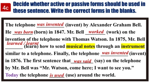 Unit 6 When was it invented Section A 2d-Grammar 被