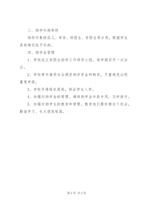 小学贫困生资助实施方案.docx