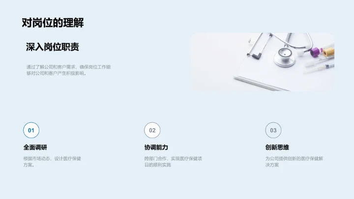 医疗保健岗位竞聘