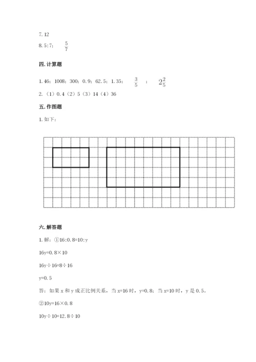 六年级下册数学期末测试卷及答案（考点梳理）.docx