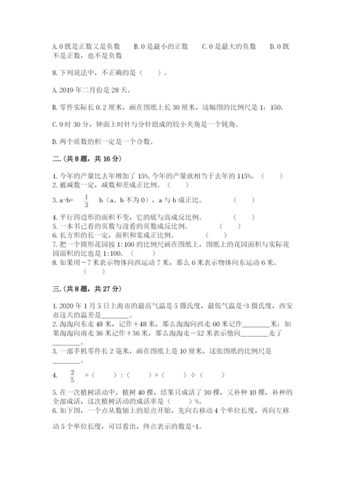 洛阳市小学数学小升初试卷精品（能力提升）.docx