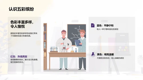 颜色艺术教学PPT模板
