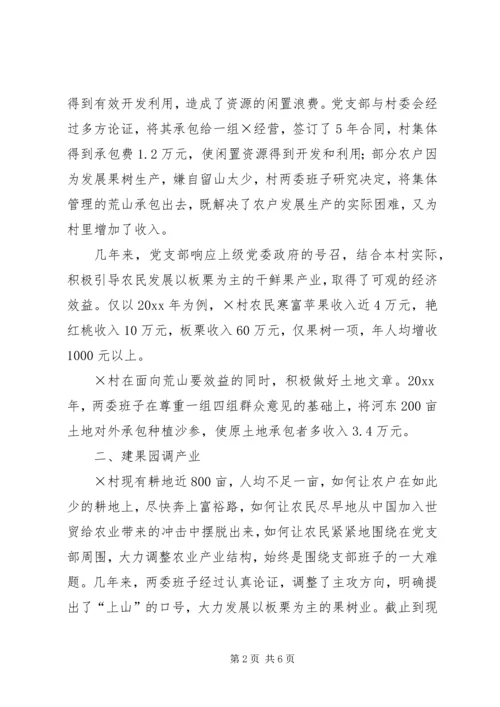 建设社会主义新农村先进村党支部事迹材料 (2).docx