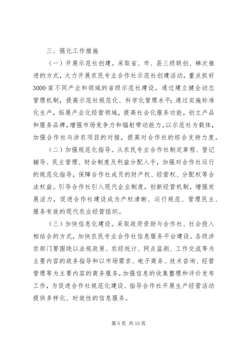 健全农民专业合作社发展意见.docx