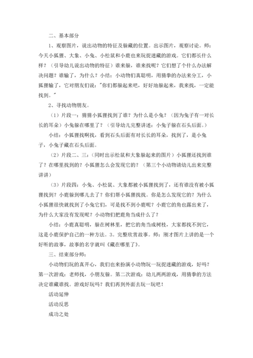 藏在哪里了小班教案.docx