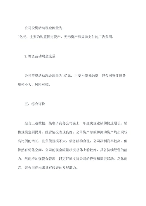 年度财务报告综合分析模板