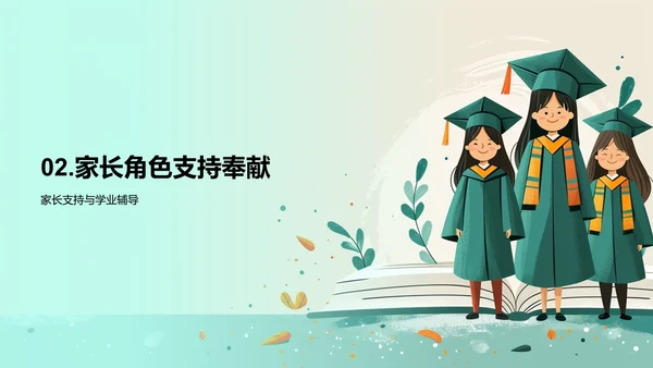 毕业季学习总结PPT模板