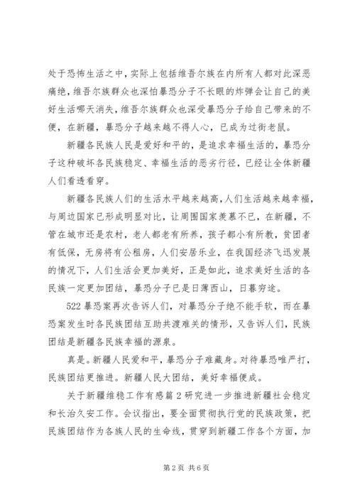 学习新疆维稳精神心得体会.docx