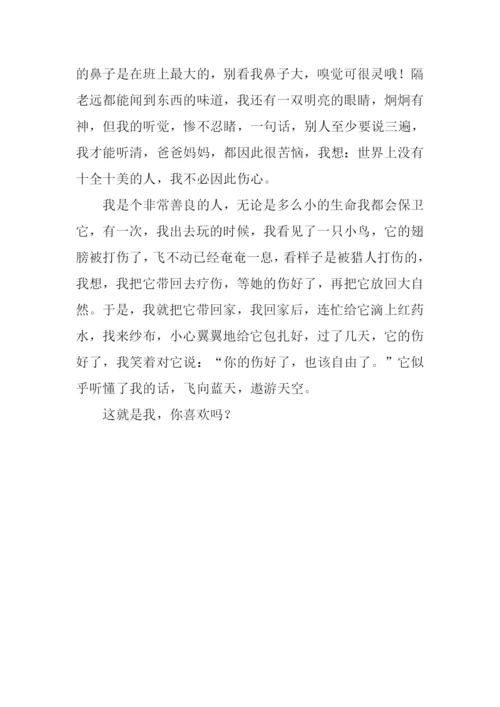 四年级作文我的自画像.docx