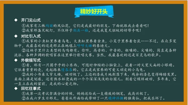 统编版语文五年级上册 第一单元习作： 我的心爱之物课件