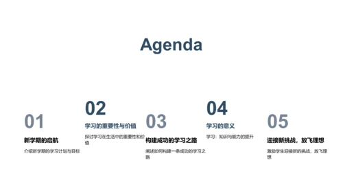 新学期学习规划报告PPT模板