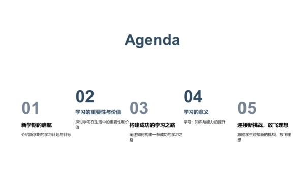 新学期学习规划报告PPT模板