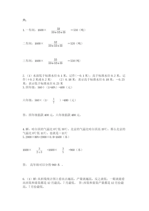 贵州省贵阳市小升初数学试卷附完整答案【易错题】.docx