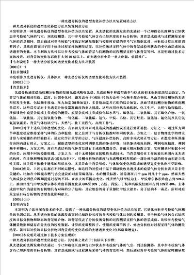 一种光谱分析仪的谱型变化补偿方法及装置制造方法