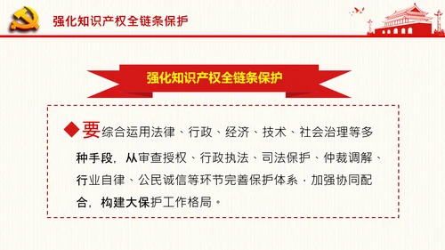 保护知识产权就是保护创新中央政治局第二十五次集体学习PPT